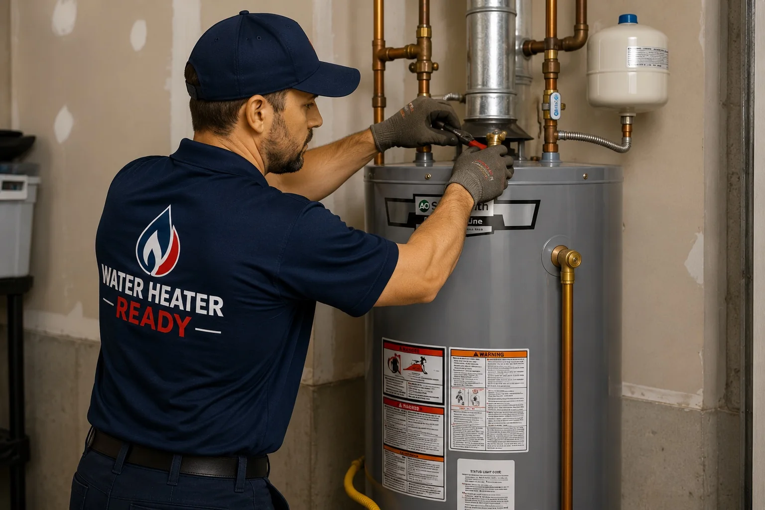 Water Heater Ready technician serving a Missouri water heater replacement customer